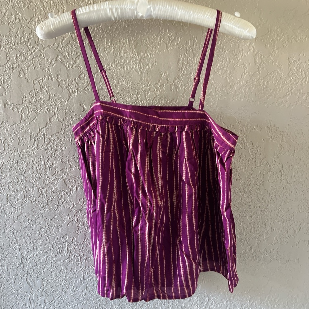 a new day Purple Striped Camisole